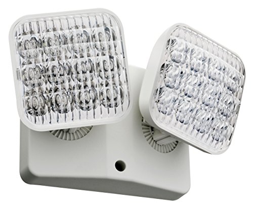 Lithonia Lighting ELA LED T M12 LED Emergency Remote Double Lamp Head, Matte White