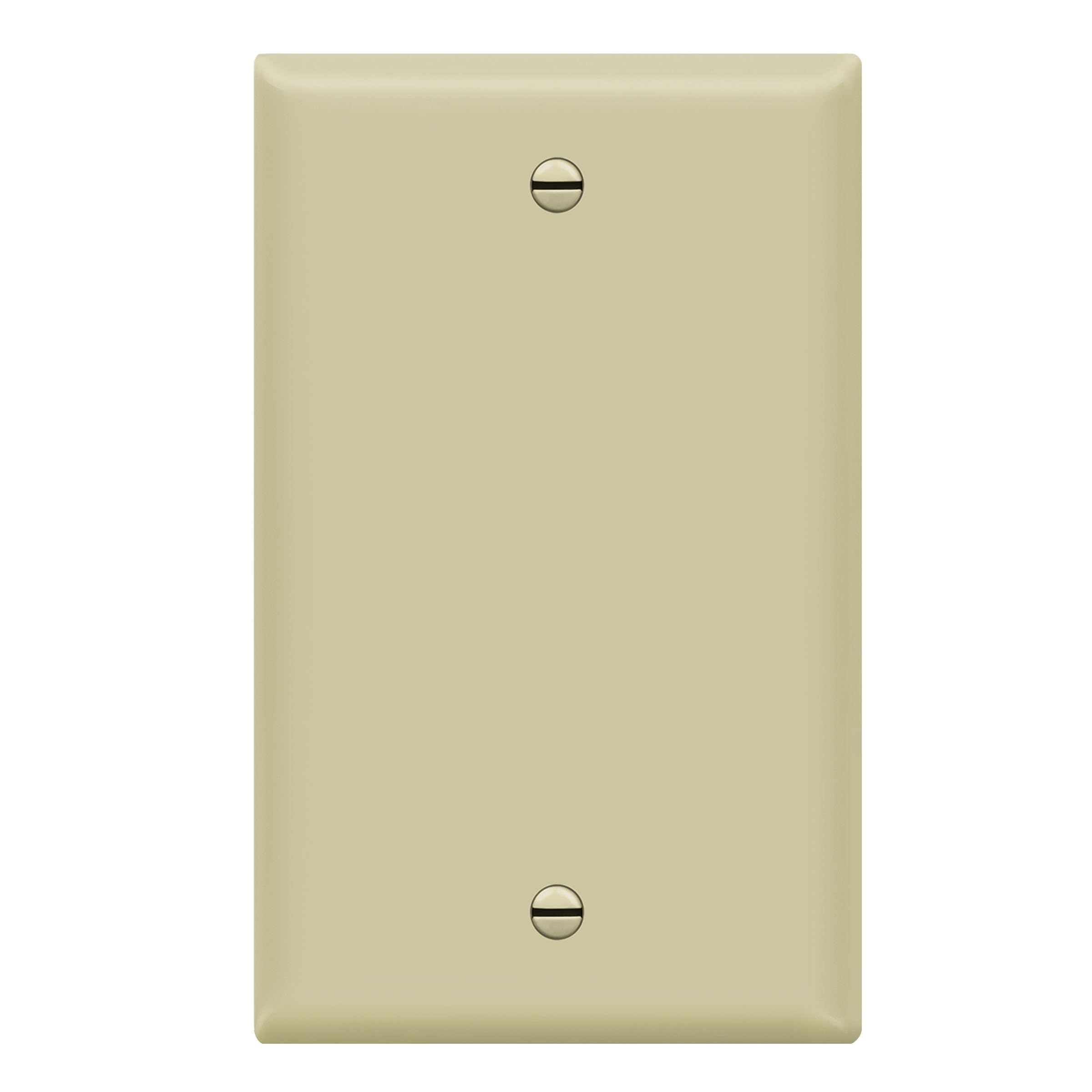 Photo 1 of ENERLITES Blank Device Wall Plate - Standard 1-Gang, Ivory