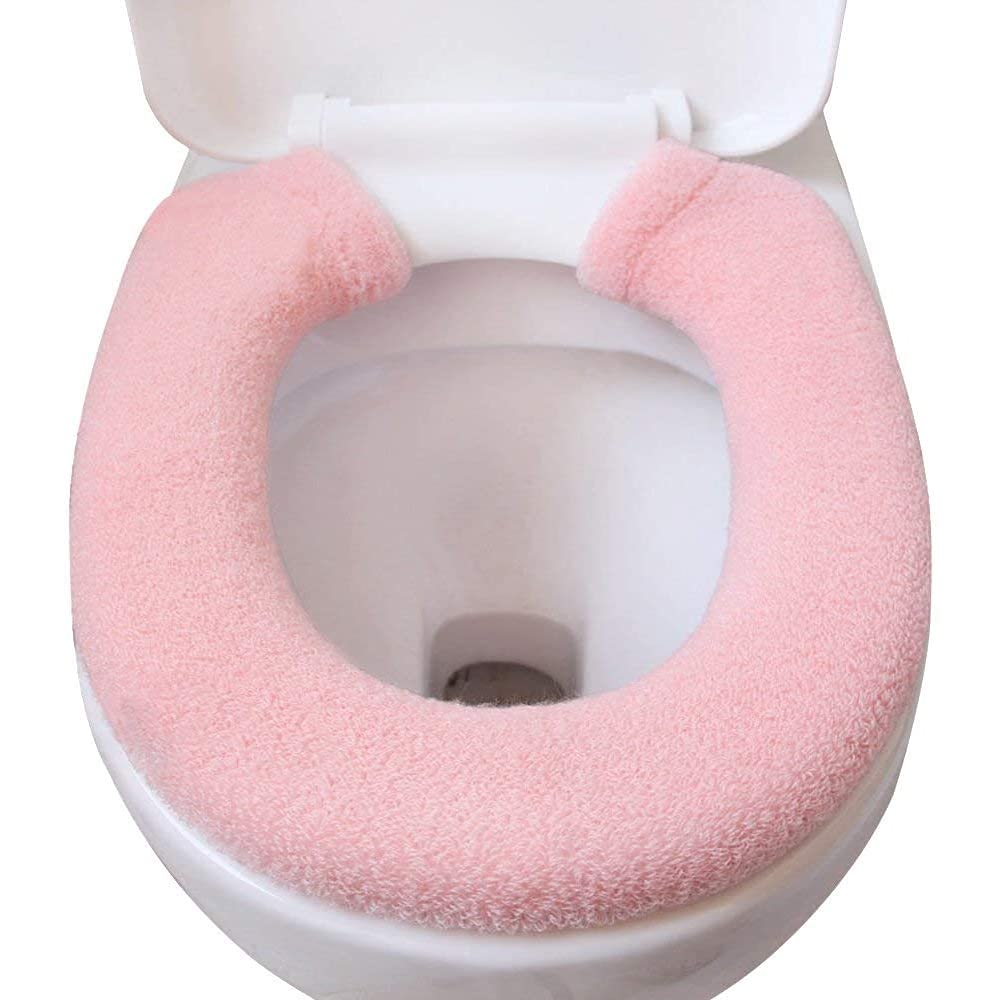 2Pcs Seat Cover, Antibacterial Toilet Seat, Warm Toilet Mat, Toilet Seat Cover, Washable Toilet, Lid Cover Cloth, Soft Bathroom Toilet Cushion, Warmer Cushion Toilet Seat Pad