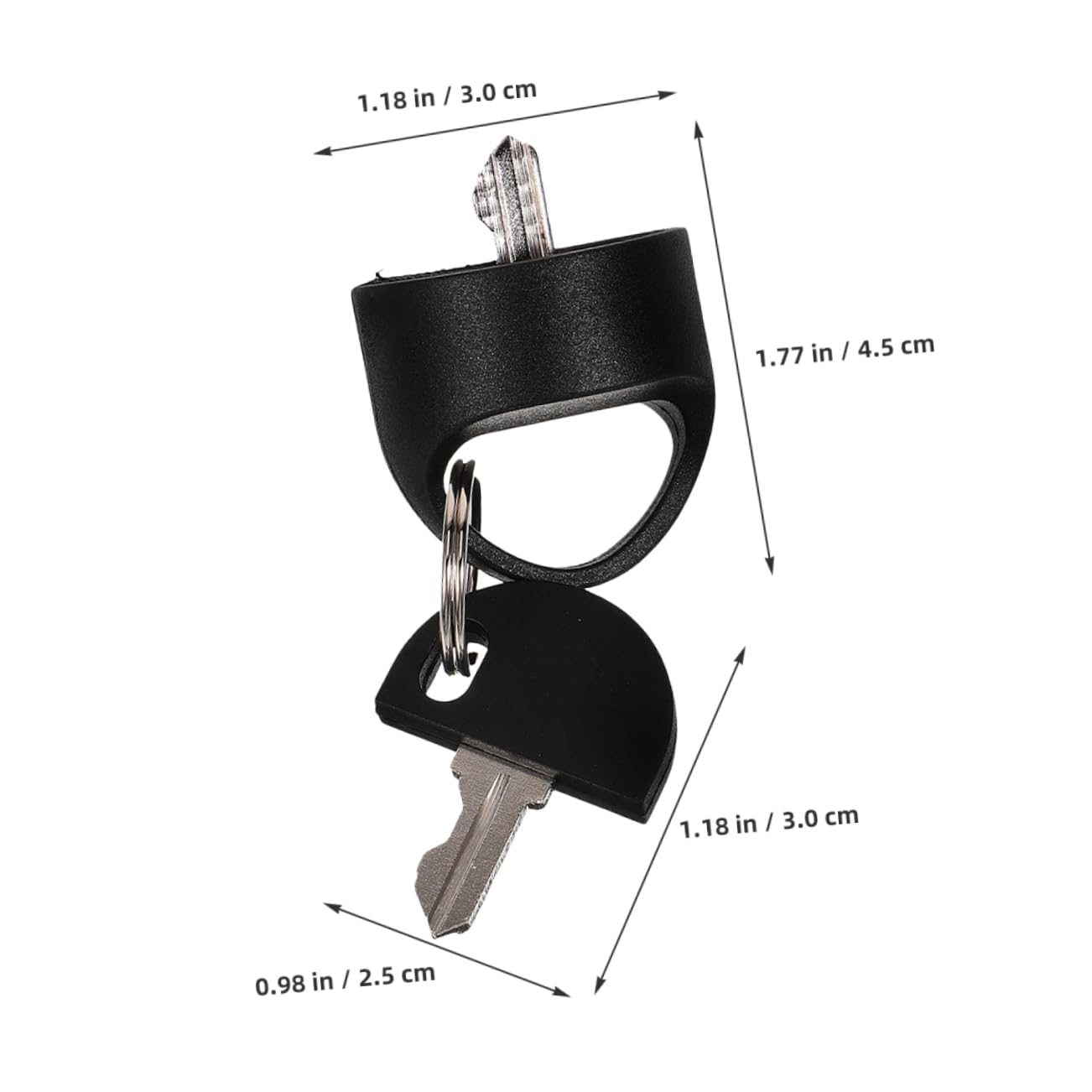 FOMIYES 3pcs Mobility Scooter Key E-Scooter Forklift Key Motorized Wheelchair Electric Scooter Scooter Lectric Mobility Scooter Electric Wheelchair Electrical Scooter Black Plastic