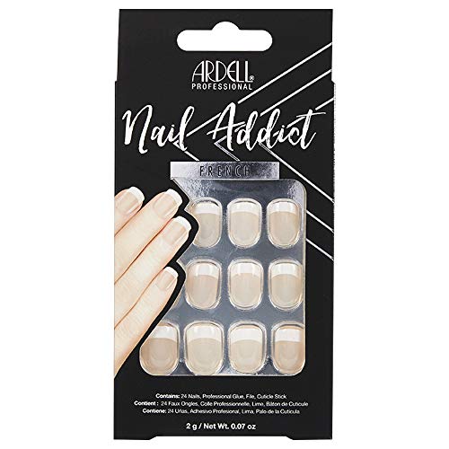 Ardell Nail Addict Artificial Nail Set, Classic French