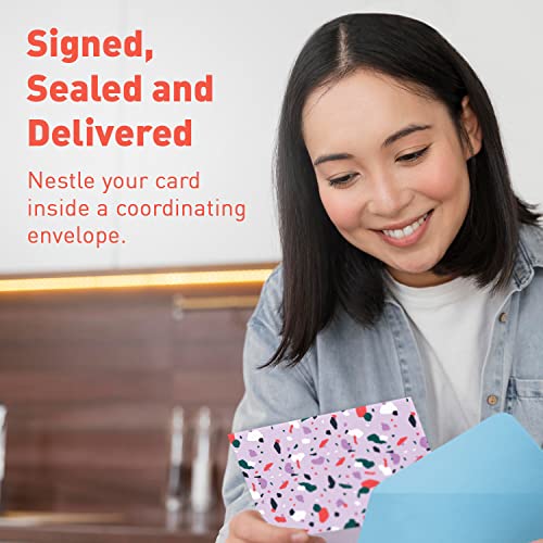 Image of S&O Blank Cards for All Occasions in One Box Set - Blank Notecards with Envelopes for Handwritten Messages - All Occasion Tags Assortment Box with Covers - 24 Vibrant Letter Slips and Envelopes Pack