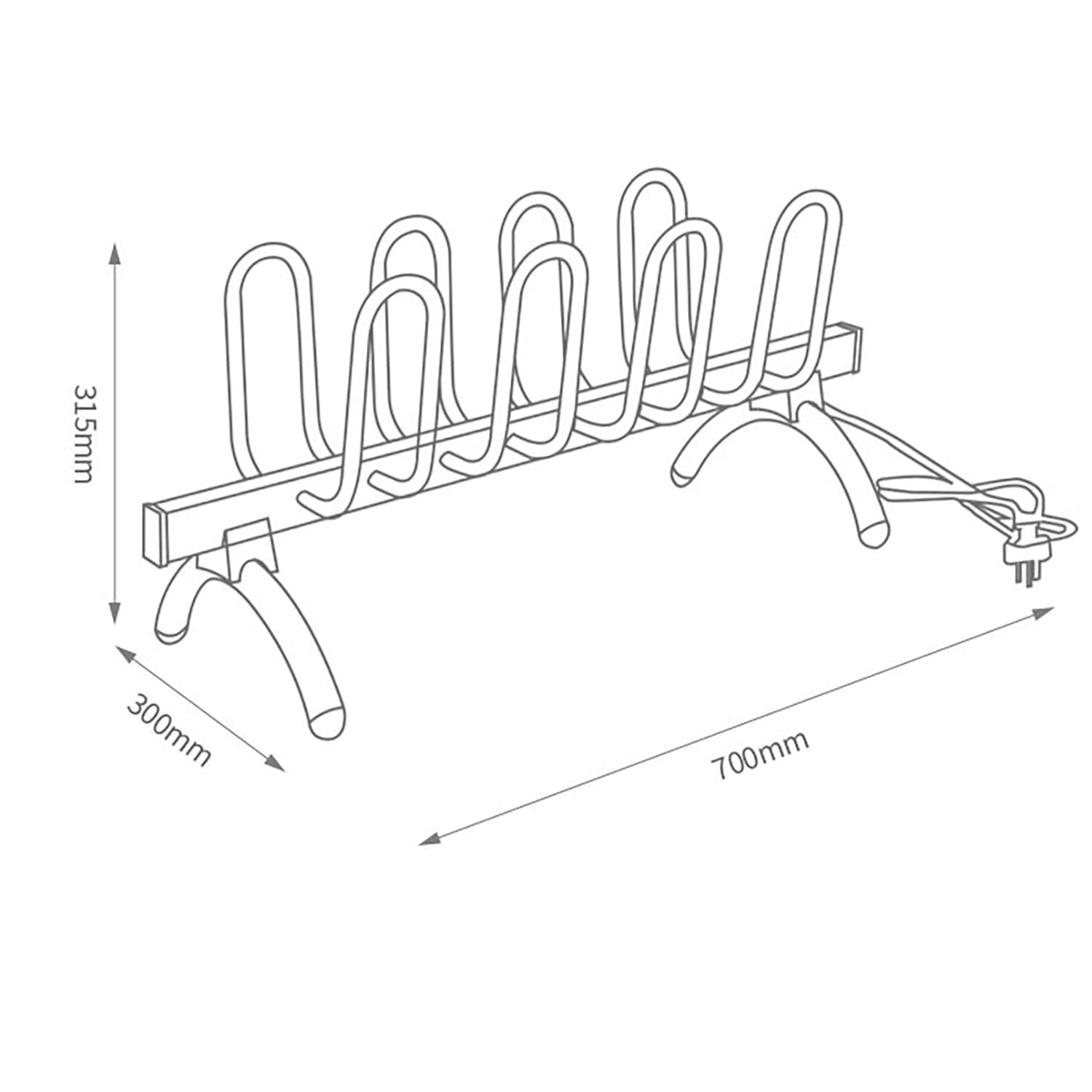 Secador Zapatos Eléctricos, Precalentador 80W Secadora, Deshumidificación Portátil Ahorro Energía Zapatos Calientes Esterilización Muda