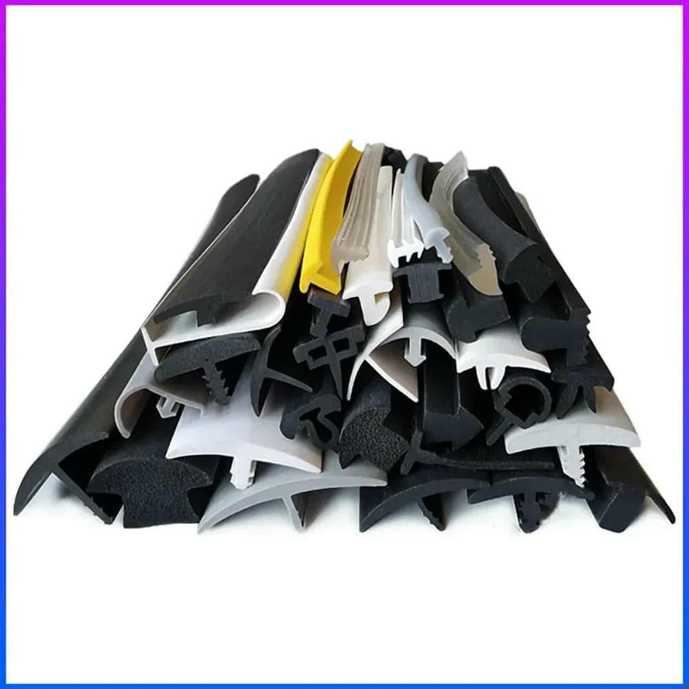Joint d'étanchéité en caoutchouc silicone en forme de T 3 x 15 mm 2 m pour porte et fenêtre