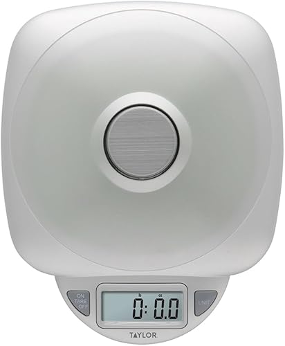 Miniatura 6 de Taylor 3842 - Báscula digital de cristal para cocina doméstica, 11 libras, universal, color plateado