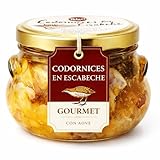 POLGRI Codornices en Escabeche Conserva Gourmet Carne de Caza con AOVE 2 Codornices Tarro de Cristal 640 ml Aperitivo Premium Receta Manchega Lista para Servir Tapa Gourmet Artesana