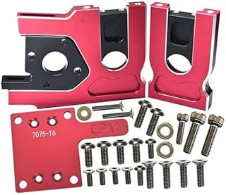 Aluminum 7075-T6 Center Differential Mount Quick Release Motor Base For Traxxas 1/8 4WD Sledge Monster Truck 95076-4 - 30Pc Set Red