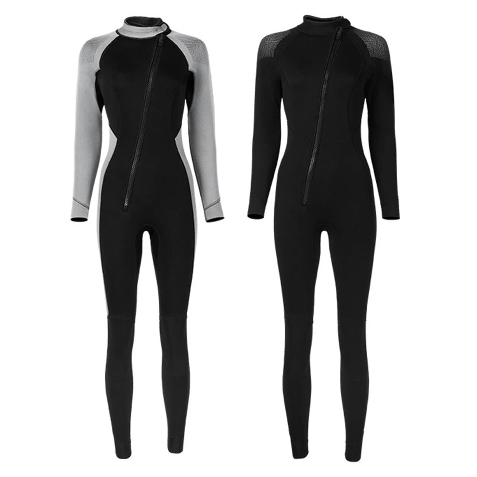 Tauchanzug Neopren Taucheranzug 3mm Frauen Neoprenanzug Badeanzüge for Schwimmen Schnorcheln Tauchen Anzüge(Blue-Women,M)