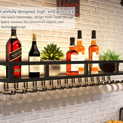 Étagère à vin à LED murale pour optimiser l'espace et ranger vos bouteilles