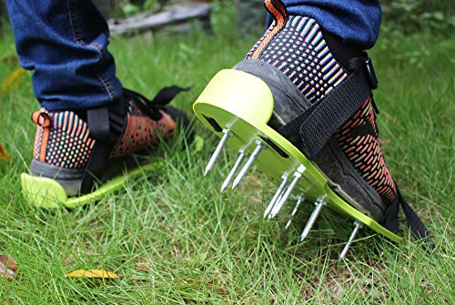 image for Gardzen Lawn Aerator Spike Shoes - for Effectively Aerating Lawn Soil 