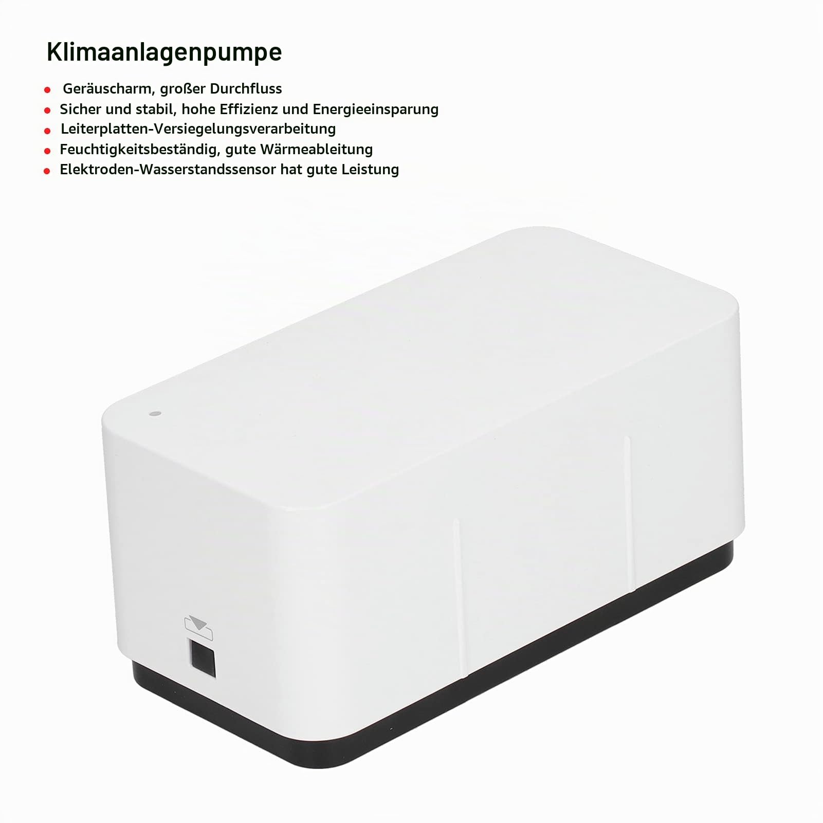 Automatische Kondensatpumpe, 110–240 V 50–60 Hz 24 M³/h Hebepumpe Geräuscharm Klimaanlagen-Ablaufpumpe mit 200 Ml Wasserspeicher für HLK Luftentfeuchter Öfen Klimaanlagen