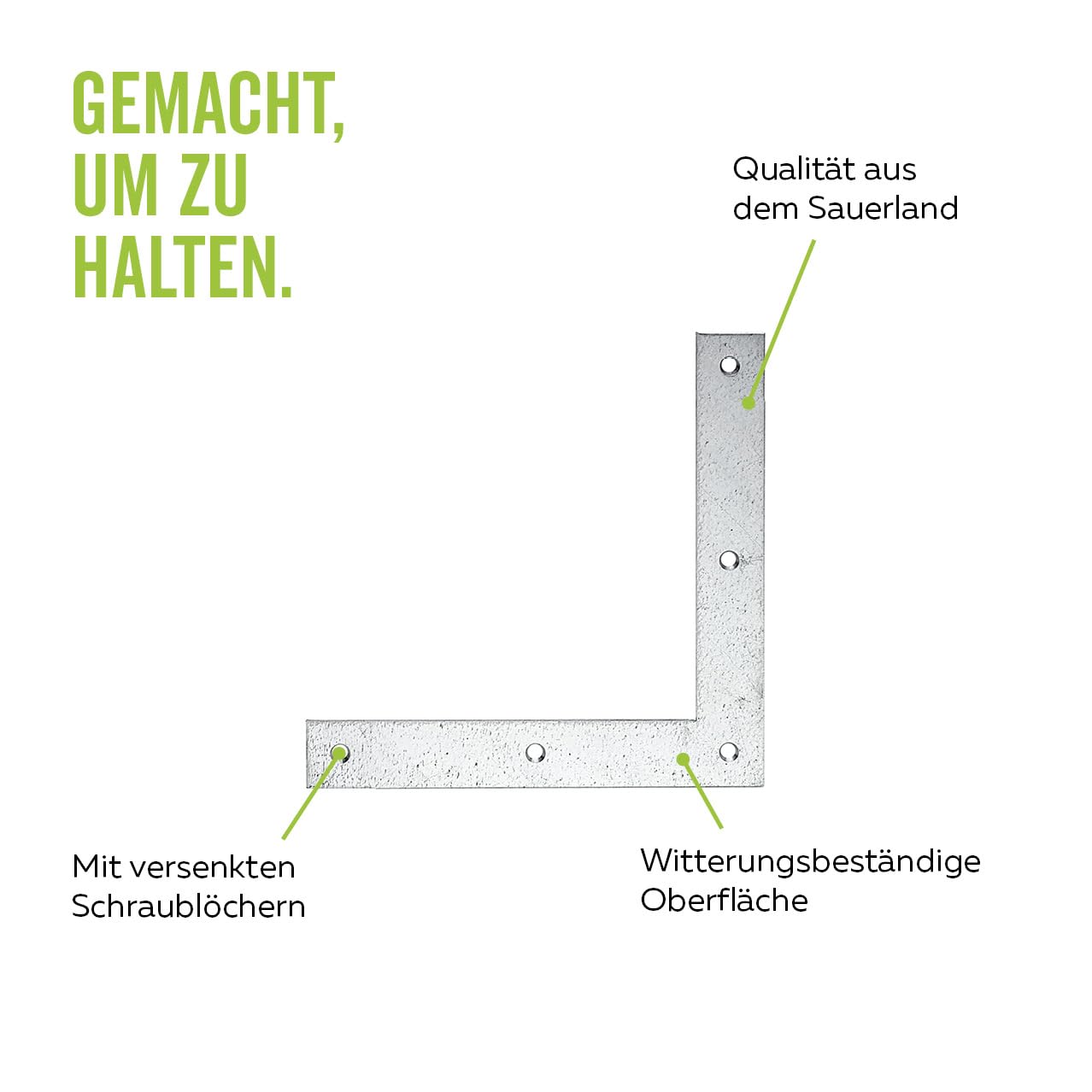 Alberts 847678 Eckwinkel | sendzimirverzinkt | 120 x 120 x 20 mm | 120er Set