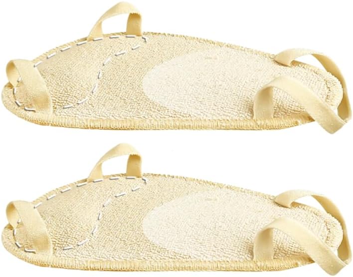 Half Sole High Heel Insoles 1 Pair – 4.7x2.8 in Beige Cloth Forefoot Cushion Pads, Non-Slip Support for Women’s Heels, Boots & Dress Shoes