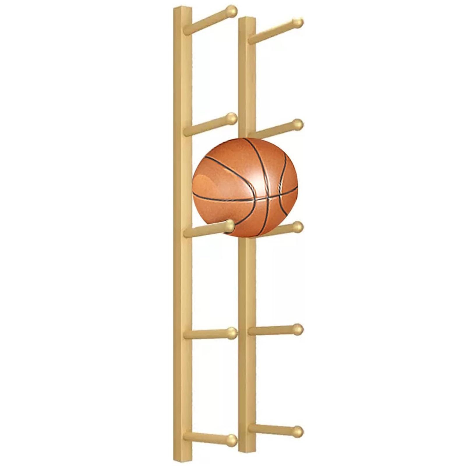 Soporte de pared para esterilla de yoga, estante de metal resistente para almacenamiento de gimnasio en casa, organizador para esterillas de yoga, rodillos de espuma, patinetas y tablas de esquí