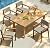 Rynthos 5 Piece Outdoor Dining Set, Aluminum Patio Table and Chairs with Cushions, All Weather Outdoor Furniture Sets for Porch, Deck, Backyard, Garden, Grey