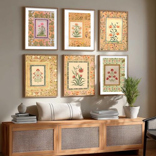 Image of kotart Premium Digital Madhubani Art Paintings with Frame for Home Decor - Painting for Wall Decoration - Pack of 6 (10x13, wall decor)