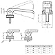 Ganter Normelemente | Exzenterspanner mit Schraube - 927-82-M6-20-A-B | Grifflänge l1: 82mm | Gewinde d2: M6 | Hebel Zink-Druckguss, schwarz | 1 Stück