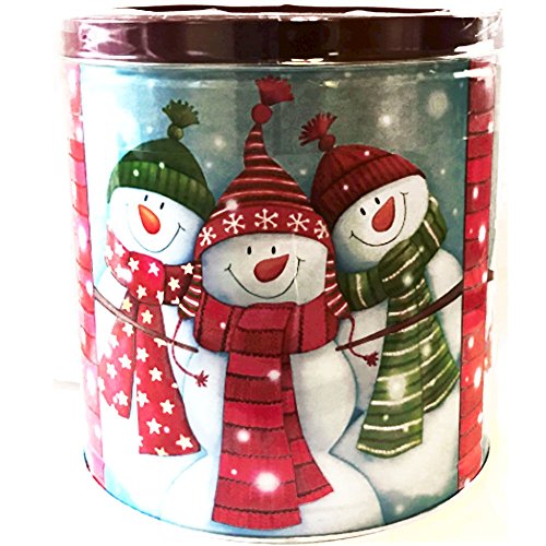 Holiday Popcorn Tin (Three snowmen)