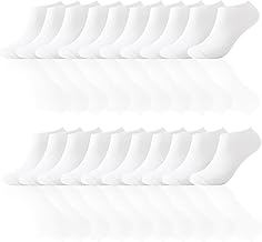 JEKUGOT 10 Pairs Men’s Trainer Socks, No-Show Ankle Socks, Breathable Cotton Low-Cut for Summer Sports, Size 6-10, Black