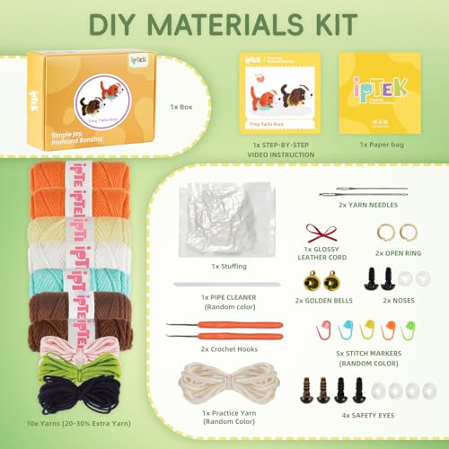 Kit de crochet pour débutants iptek : chiens beagle et épagneul à créer - 3