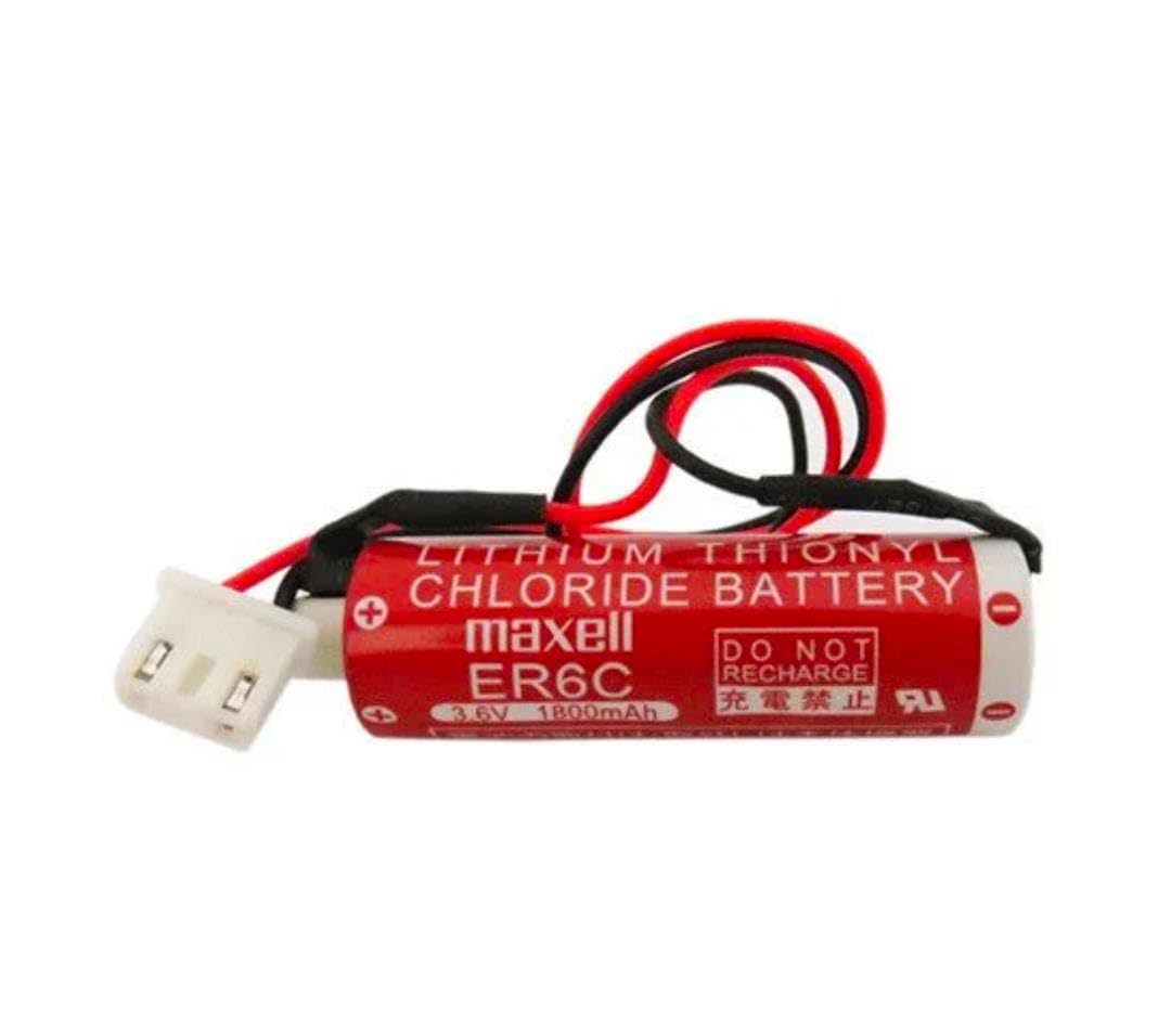 MICROUSB Compatible with Maxell ER6C AA 3.6V 1800mAh PLC Battery for Mitsubishi FX F2-40BL with Plug-image-43
