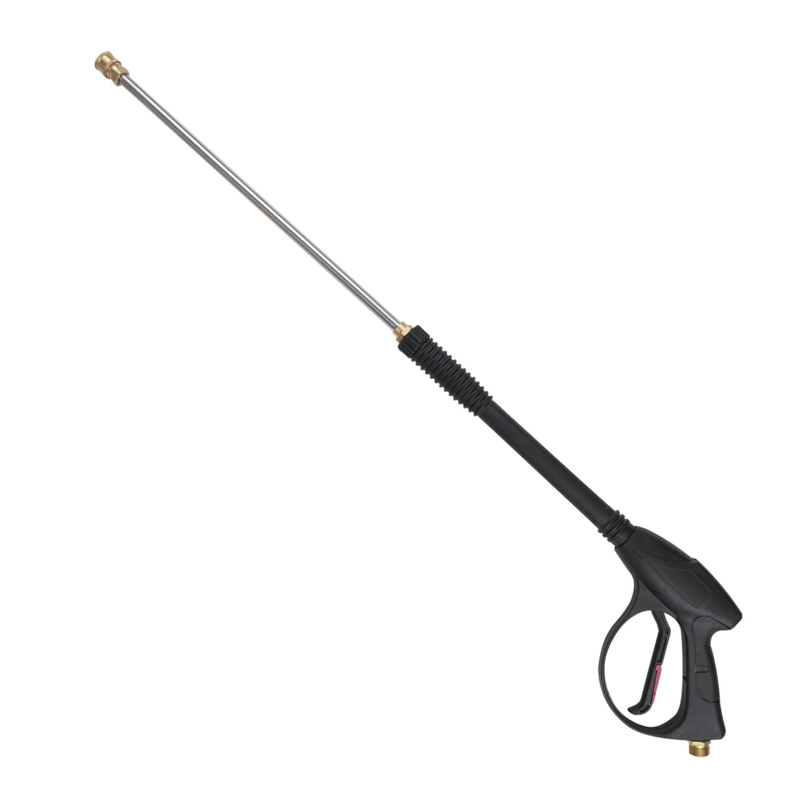 Pistola per idropulitrice Miskall, con prolunga per lancia di ricambio, max 40 MPa (0 PSI), kit tubo flessibile M22 nero 66 cm/26 pollici, attacco rapido 1/4 di pollice, 5
