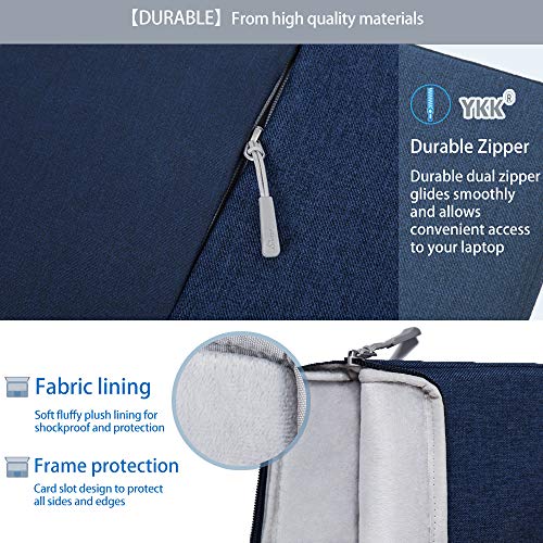 Image of MOCA 360 Protection 10.5-11 Inch Tablet Sleeve Case Bag for iPad 10.2'' /Ipad Air 4 10.9 Inch /Ipad Pro / 9.7 inch Ipad, Surface Go /Surface Pro, Galaxy Tab 10.5 /Xiaomi Pad 5 (9.7-11 Inch, Navy)