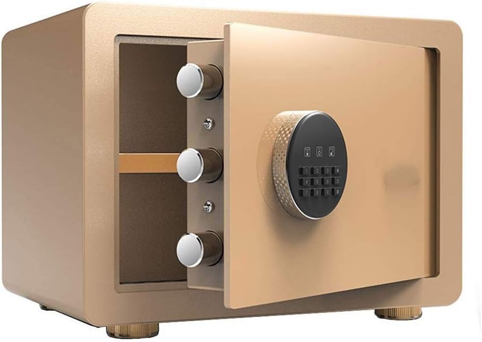 Digital Electronic Security Home Safe with Digital Keypad Feet Black for Jewelry Money Cash Valuables,D
