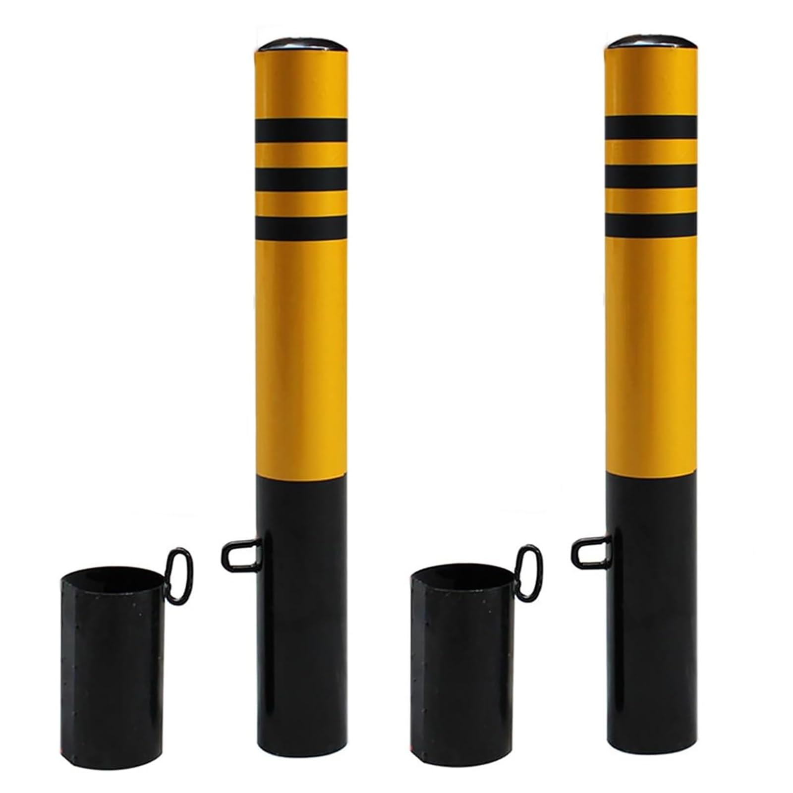 Pali di Sicurezza, Colonnina di Sicurezza in Acciaio da 23, 6", Rimovibile(2pcs)