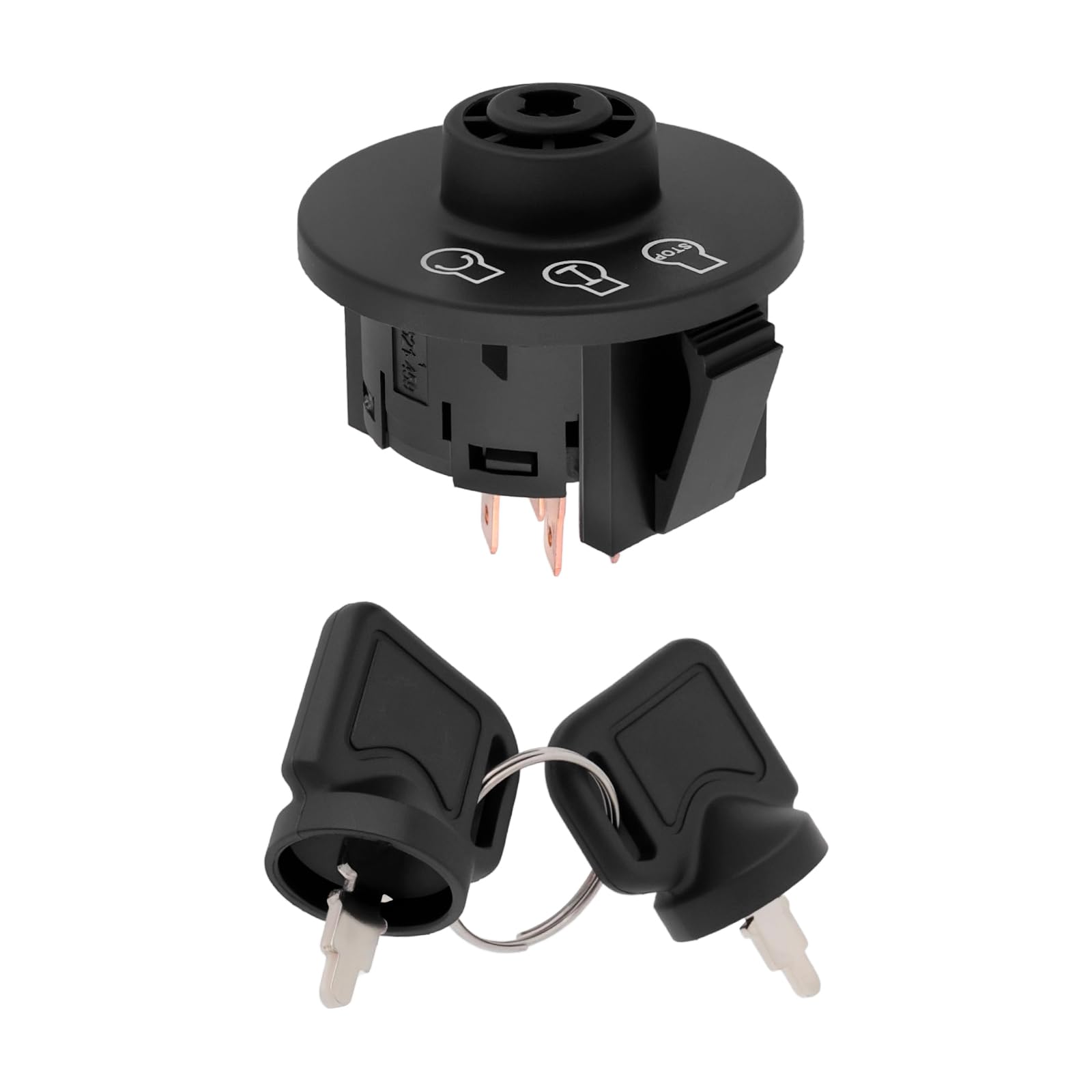 The Lord of the Tools 1 Pc 5 Pin Lgnition Starter Switch Lgnition Switch Replacement 430-120 117-2221 137-4100 1172221 1374100 Compatible with Toro ZMaster TimeCutter Titan Exmark with 2 Keys