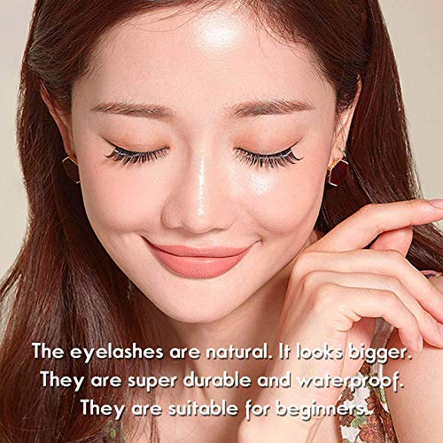 Cílios magnéticos com delineador - Kit de delineador e cílios magnéticos, cílios de vison sintético