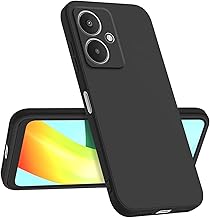 Longstong Case Compatible with Redmi 13C 5G / Redmi 13R 5G (6.74"), Slim Anti-Shock Personalized Minimalist Design - Black