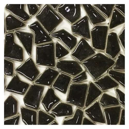 Baldosas para mosaicos 122 g de porcelana poligonal for manualidades, materiales for hacer mosaicos cerámica, 1-4 cm largo, g/unidad, 3,5 mm grosor(Deep Grey)