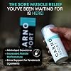Bálsamo muscular para músculos adoloridos, rígidos y sensibles - dermatológicamente probado y de rápida absorción - con carnosina - sin fragancia - alivio para músculos adoloridos - relajante muscular - 3.38 oz/100ml 4