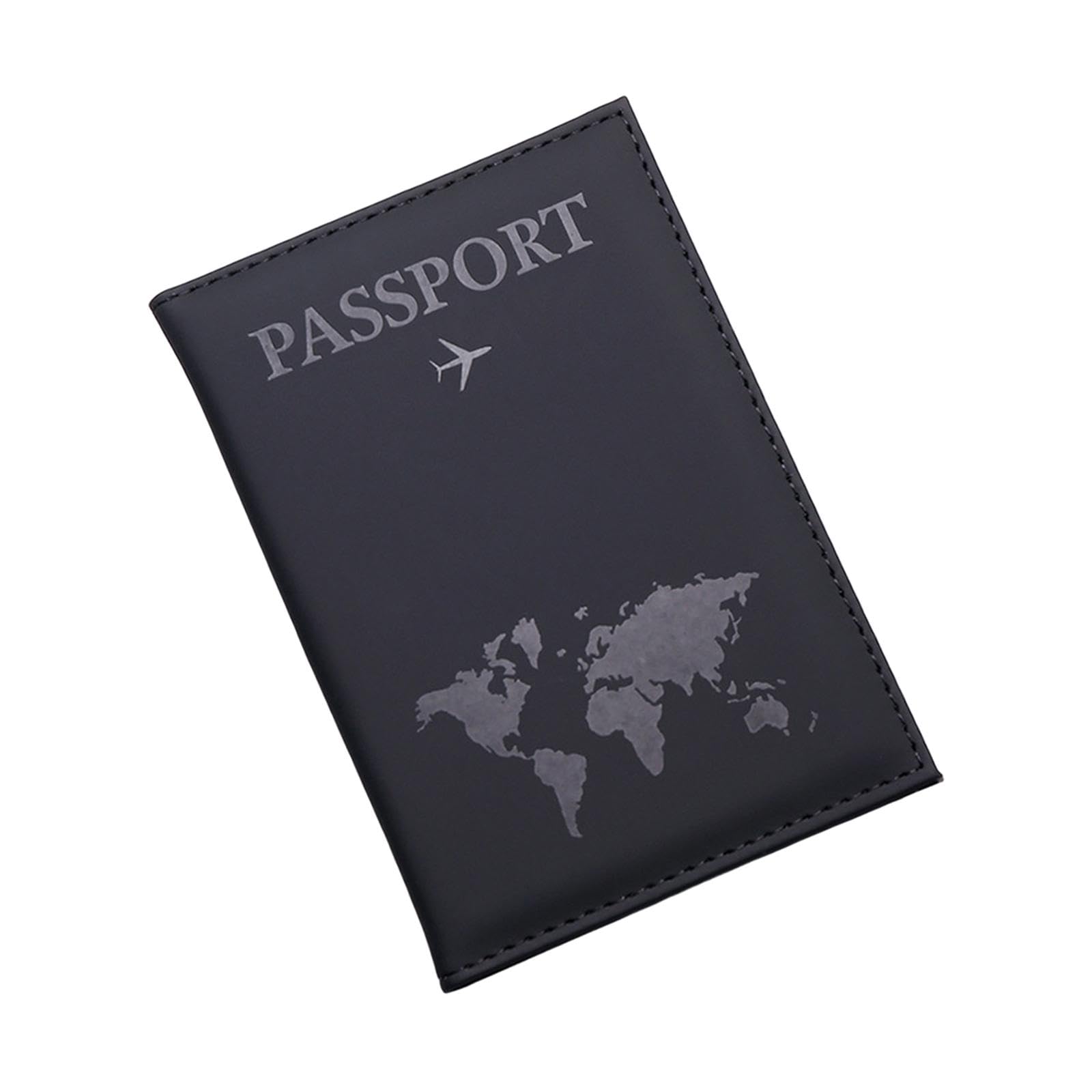 PU Leather Passport Purse Travel Essentials Passports Holder for Travel Home Black|Travel|Travel Accessories|Passport & ID Holders-image-49