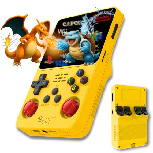 By L.T Console de Jeu Portable +15 000 Jeux-Écran Haute résolution Full HD, mémoire 128 Go Extensible,Licence Linux 2.0,WiFi, Multiplayer + 4 Rear Triggers R1/L1 R2/L2,Prise Jack + Speakers