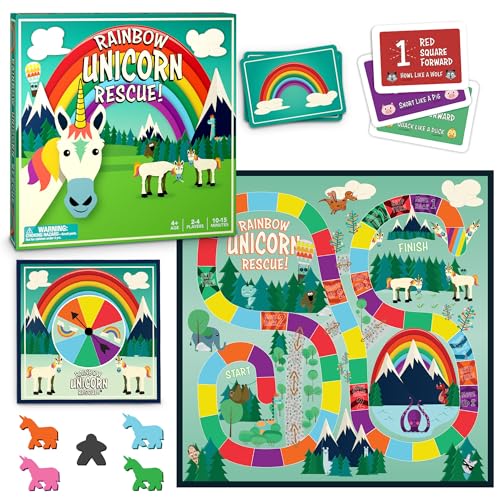 Rainbow Unicorn Rescue Juego de Mesa para Niños 4-8 miniatura 2