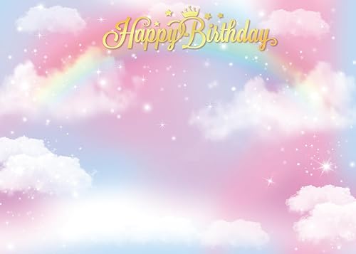 Telón de fondo de fotos de princesa para niñas, 1er 2do feliz cumpleaños, fondo de fiesta de princesa, castillo de ensueño, cuento de hadas, fiesta,