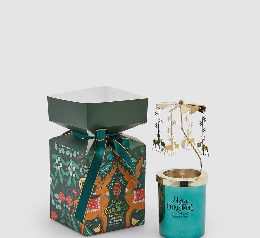 Bougie Joyful Noël EDG Black Forest pour vos soirées d'hiver