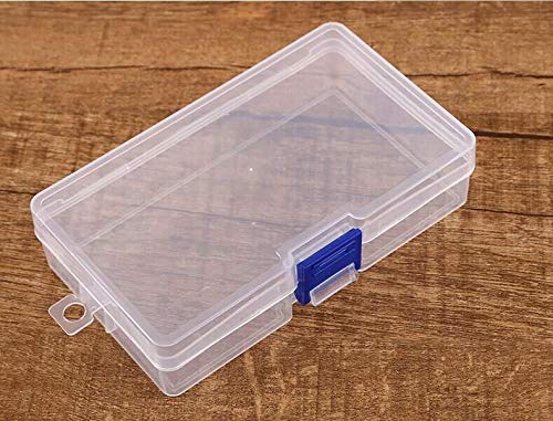 100pcs 14 28 73 5cm Transparent PP Plastic Storage Boxes Portable Small Parts Accessories Jewelry Box wen6230