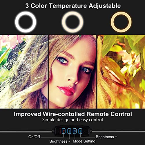 Ringlicht,Ringlicht mit stativ,Ringleuchte für Vlog, YouTube, TikTok,Videokonferenzen,Laptop.Ringlicht mit stativ Handy… – Bild 6