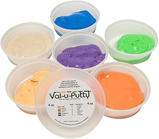 Val-u-Putty 10-3926 Exercise Putty Set, 4 oz. Capacity, Pear/Peach/Orange/Lime/Blueberry/Plum