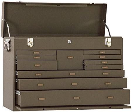 Kennedy Manufacturing 52611B 11-Drawer Machinist's Chest with Friction Slides, Brown Wrinkle