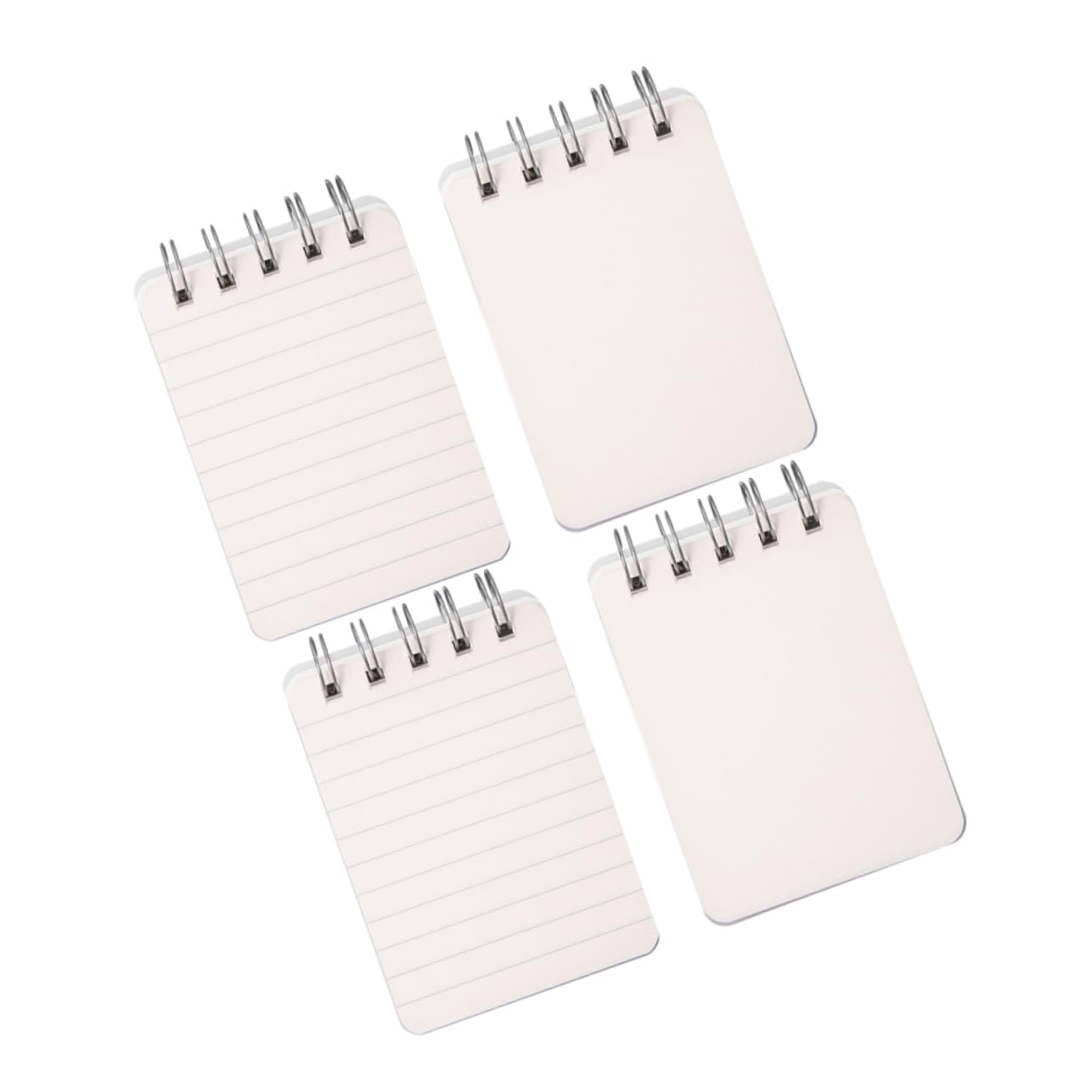 Uonlytech 3 Set Mini Taccuino Portatile Quaderno A Righe Universitarie Mini Quaderni Notebook E Riviste Foderato Blocco Note Compatto Per Ufficio Piccola Pad Di Memo Carta Bianca 4 Pezzi*3