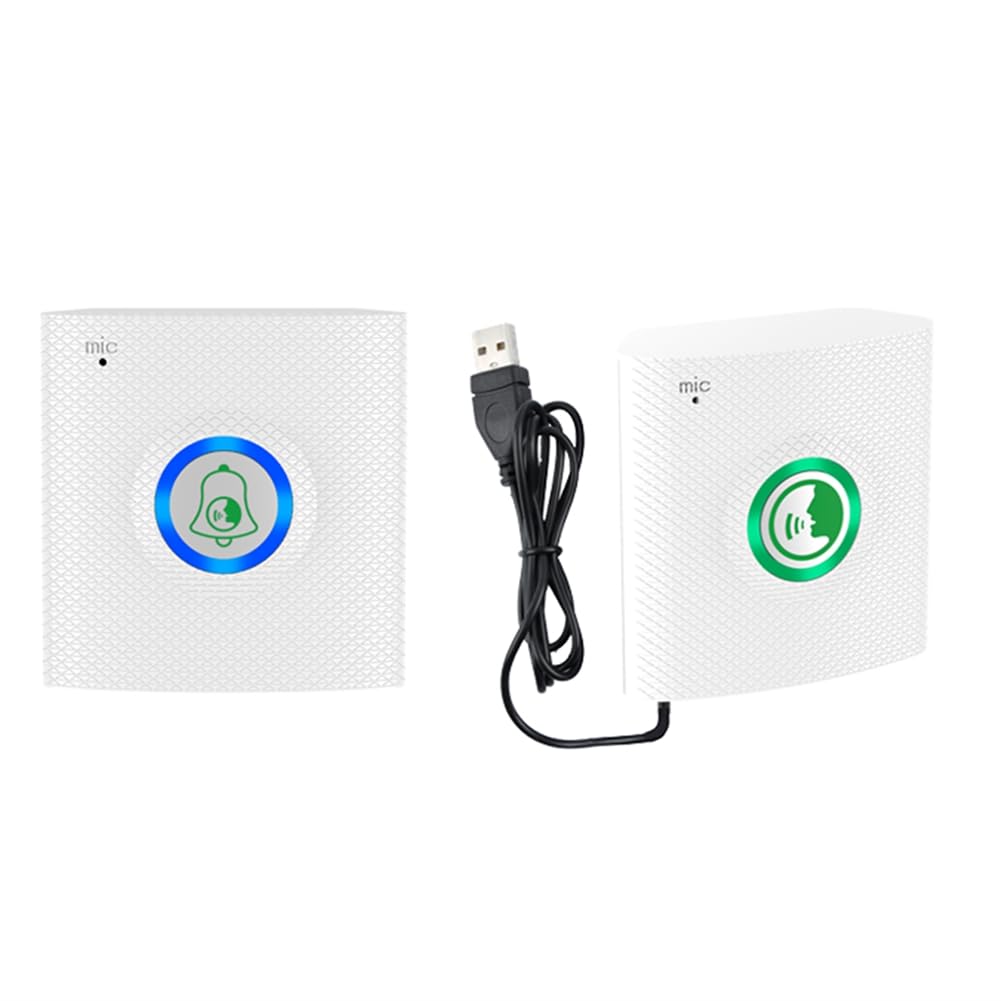 Littimoon Wireless Long Distance Voice Intercom Full Duplex Door Phone Two Way Audio Doorbell Welcome Chime Elderly Bell