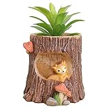 wodico Small Succulent Pots with Drainage. Cute, Funny and Unique Designed Succulent Planters for In