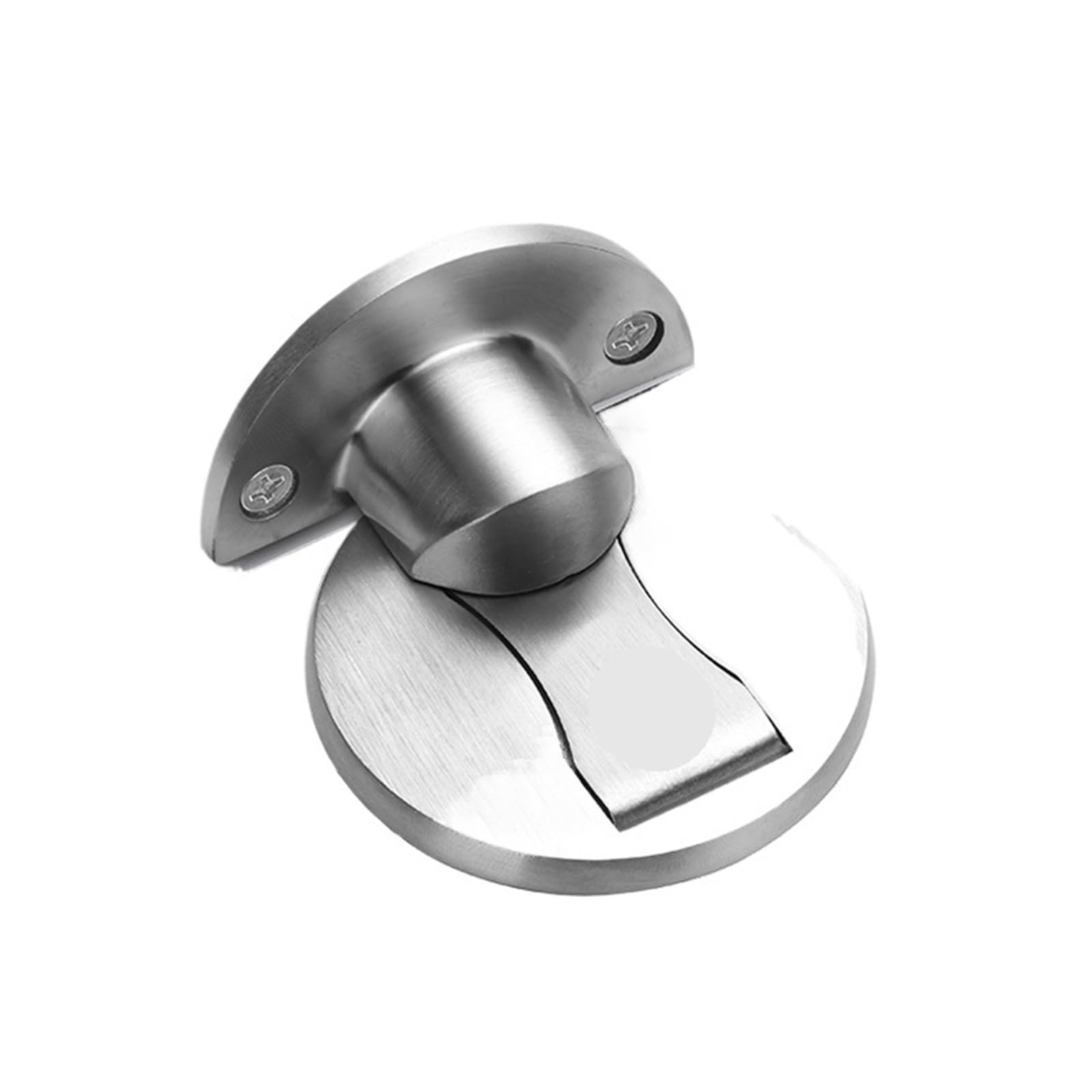 Xctdsvah Silver Door Stop Magnetic Door Stops Stainless Steel Hidden Holders Catch Floor Nail-Free Furniture Hardware(Silver)