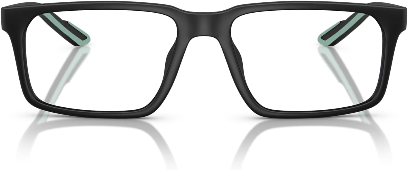Armani Exchange mens Ax3118u Universal Fit Rectangular Prescription Eyewear Frames