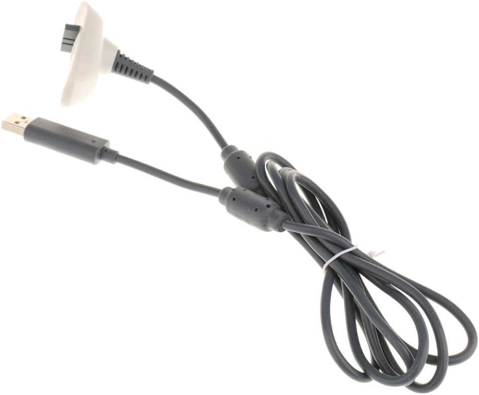 購入 Shiwaki Xbox360ワイヤレスゲームコントローラー用usb充電ケーブルusb充電器 ホワイト