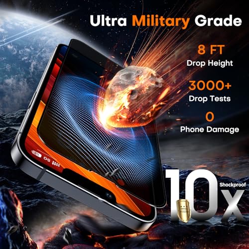 Image of TOCOL for iPhone 12 mini Privacy Screen Protector 9H Hardness Military Grade Shatterproof HD Tempered Glass Full Coverage Easy Installation Case Friendly 2 Pack